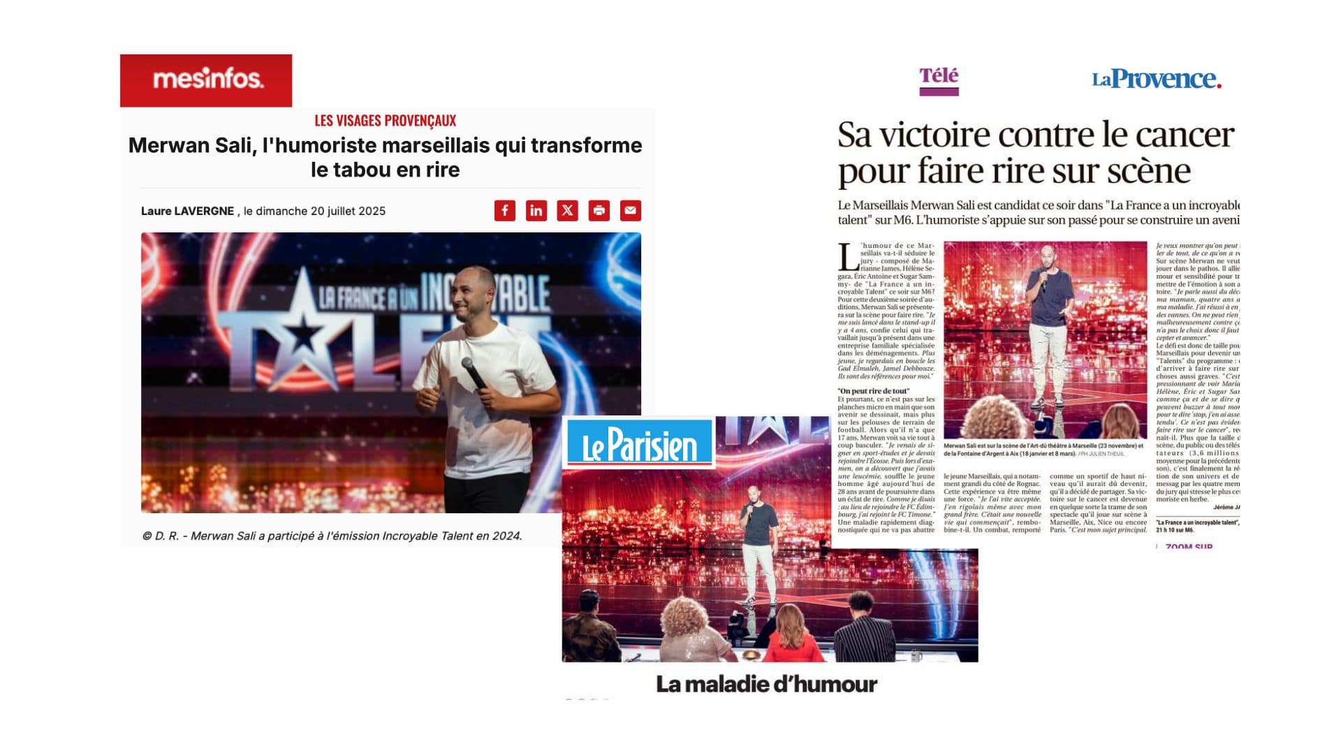 MERWAN SALI - dossier presse la revue de presse du spectacle d'humour
